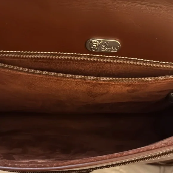 Gucci Brown and Multicolor Plaid Women's Saddle Bag - Picture 5 of 9